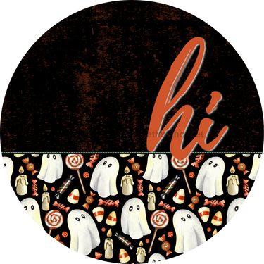 Halloween Door Hanger Dco-01629-Dh 18’ Round Wood